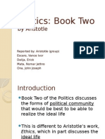 Politics: Book Two: by Aristotle