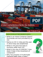 Containerisation in India 23.10.2014