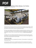 What You Should Know Before Buying A Gas Turbine