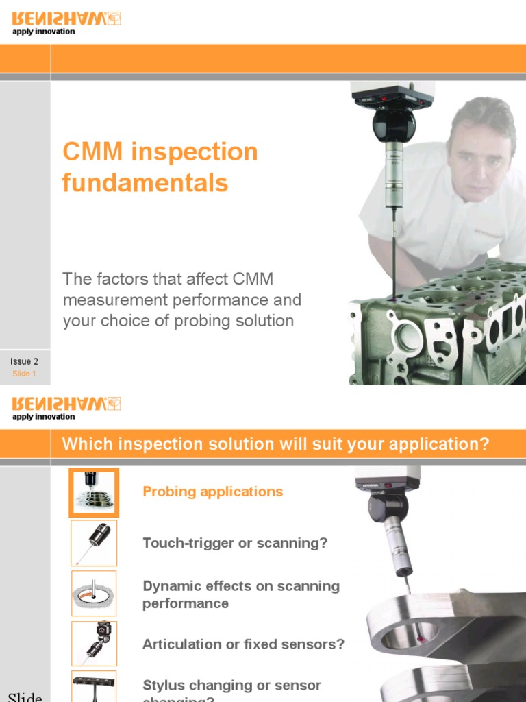 CMM Inspection Techniques Overview | PDF | Sensor | Calibration