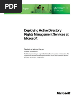 Deploying Active Directory Rights Management Services at Microsoft