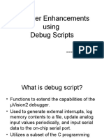 Debugger Enhancements Using Debug Scripts: - Siva.J