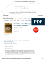 International Journal of Energy and Environmental Engineering - A SpringerOpen Journal