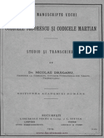 Nicolae Draganu - Codicele Todorescu Si Codicele Martian