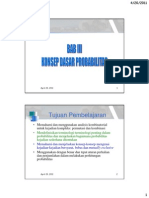 TIF1208 Konsep Dasar Probabilitas PDF