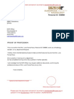 Radiology Residency Verification Letter for Lara Farras Roca