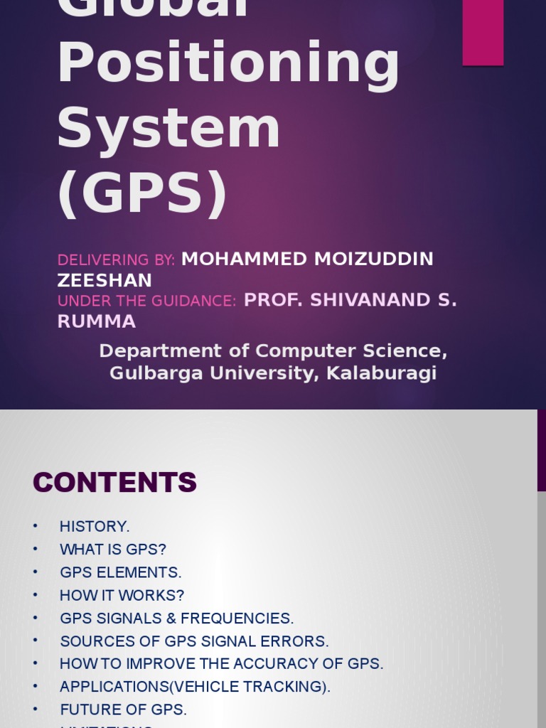 GPS: Accuracy and Definition Insights | PDF | Global Positioning System ...
