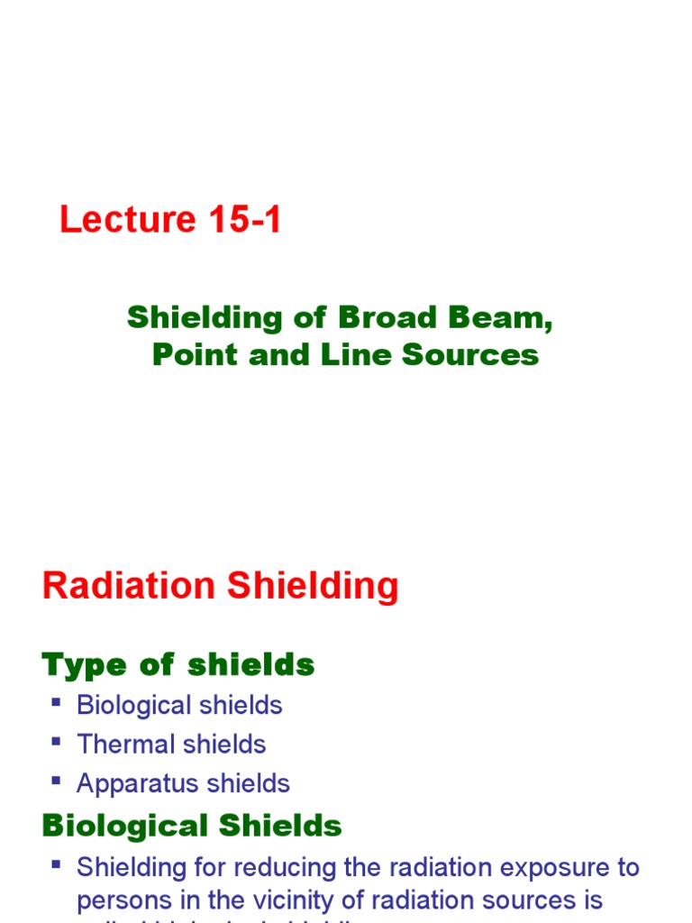 Line Source Radiation Shielding Analysis | PDF | Radiation Protection ...