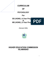 HEC Course Outline Psychology 2006