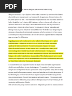 Download What Is The Connection Between Religion And Terrorism Politics Essay by Danielle Stewart SN279963588 doc pdf