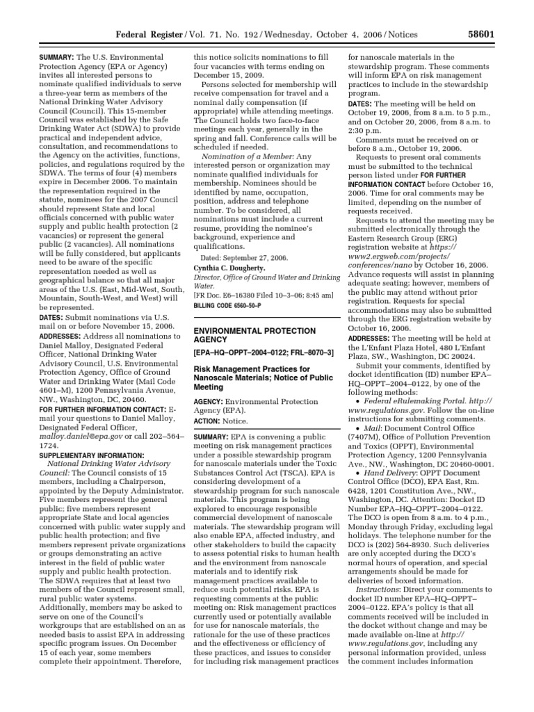 Notice: Coastal Nonpoint Pollution Control Programs: Nanoscale ...