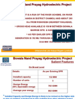 Bowala Nand Prayag Hydro Project Generates 782MU Power