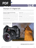 Olympus E1 Brochure