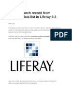 How to Search Record From Dynamic Data List in Liferay 6.2