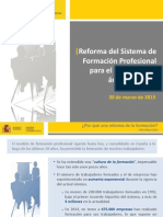 Reforma Sistena Formacion Profesional para El Empleo