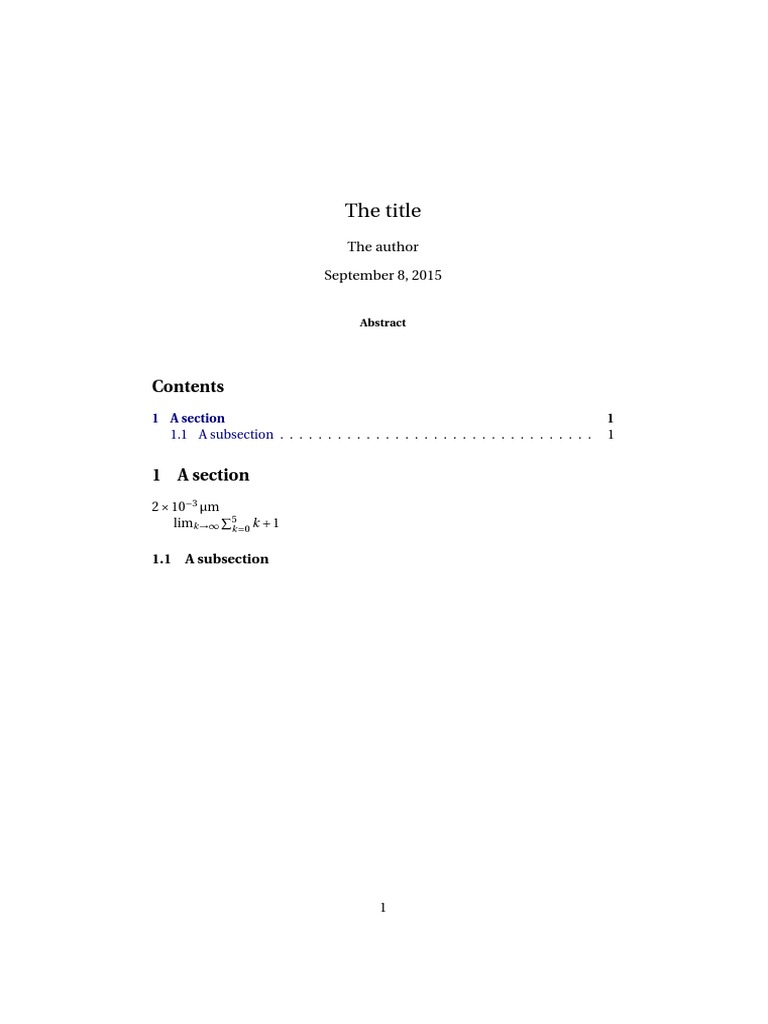 Document Structure and Sections Overview | PDF