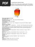 Transient Thermal Conduction Example
