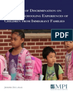 The Impact of Discrimination On The Early Schooling Experiences of Children From Immigrant Families