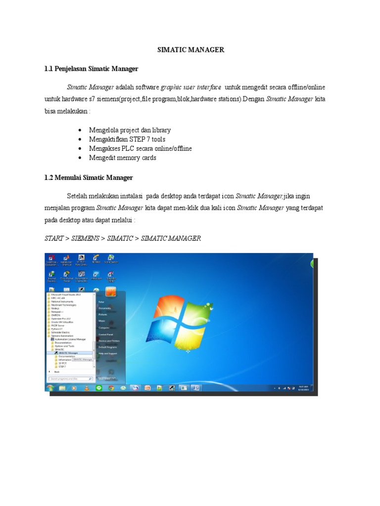 Panduan Lengkap Simatic Manager | PDF