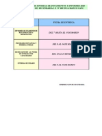 Cronograma de Entrega de Documentos e Informes Subdireccion de Sec Und Aria