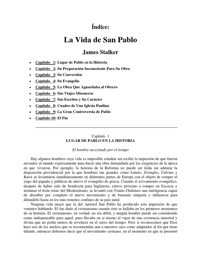 La Vida de Pablo | PDF | Pablo el apóstol | Jesús