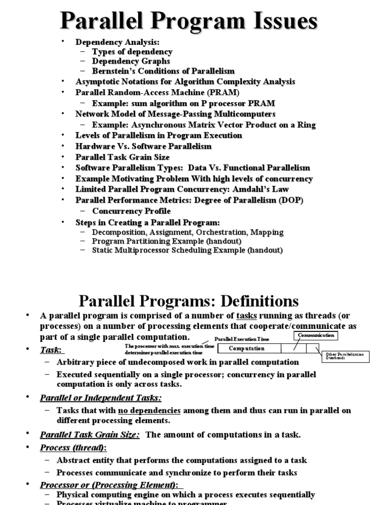 Hardware vs. Software Parallelism PDF Parallel Computing Computer