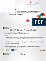 SMART CP Concept, Organization, Planning and Expected Results 1.0