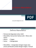Materi PTI - Klasifikasi Sistem Manufaktur