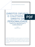 Direitos Difusos e Coletivos No Direito Da Personalidade.doc