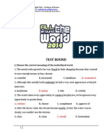 Test Round: I, Choose The Correct Meaning of The Underlined Word