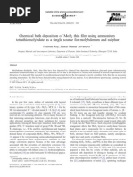 Download Chemical Bath Deposition of MoS2 Thin Film by MinuChakraborty SN280041547 doc pdf
