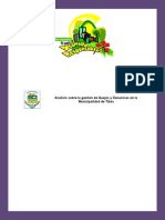 Analisis de Quejas y Denuncias Municipalidad de Tibas