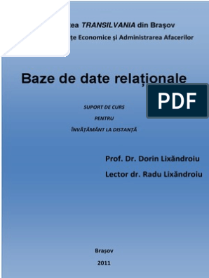 Baze de Date Lixandroiu D R | PDF