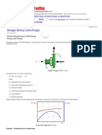 Volume Flow and Temperature Rise in Pumps