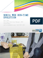 Nokia Web Run - Time Evolution