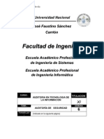 Auditoria TI y Evaluacion de La Seguridad