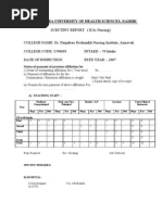 BSC Nursing Format