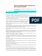 Sep.27.2010 - Palabras Del Presidente Juan Manuel Santos Calderón en La Clausura Del Congreso 59 Años de ACOPI