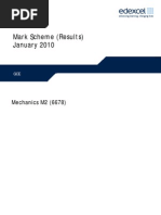 Download Edexcel GCE January 2010 Mechanics 2 M2 Marking Scheme by gerikaalhu SN28007685 doc pdf