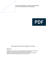 Propiedades Químicas de Aldehídos y Cetonas