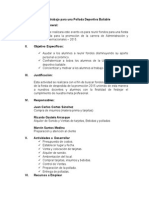 Plan de Trabajo para Una Pollada Deportiva Bailable