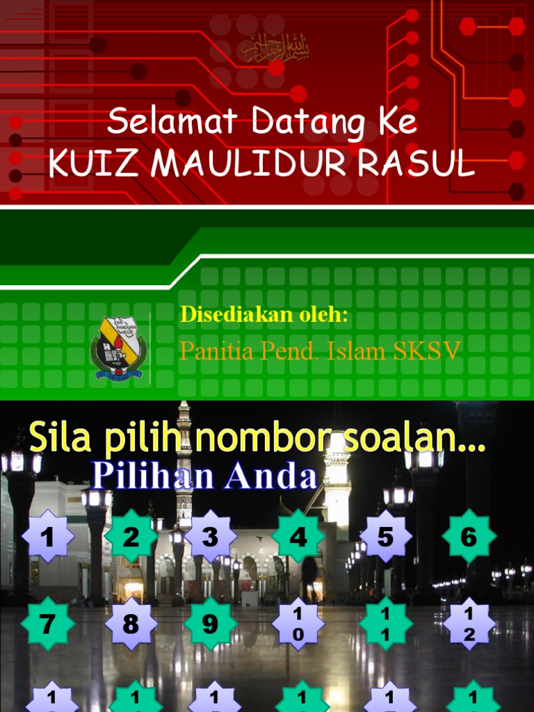 Soalan Kuiz Ramadhan - Sample Site y