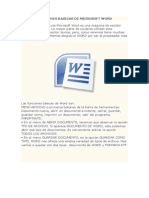 Funciones Basicas de Microsoft Word