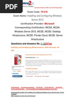 Download 100 PASS Braindump2go 70-410 Lab Manual PDF Free 1-10 by braindump2govce SN280125503 doc pdf