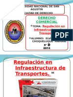 Regulacion en Infraectructura de Transporte