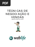Apostila - Tecnicas de Negociacao e Vendas