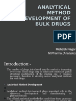 Analytical Method Development of Bulk Drugs