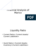 Financial Analysis of Marico