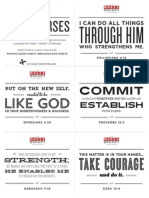 Bible Verses and Reminder Cards