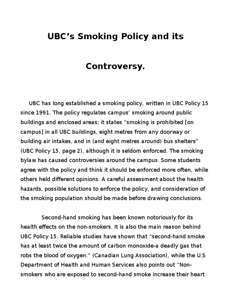 Why smoking should be banned essay image